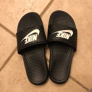 Nike slides, size 9